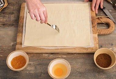 Masa de hojaldre para preparar una receta de spanakopita