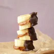 Bites de banana y chocolate