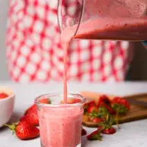 Licuado de frutilla con Leche Condensada