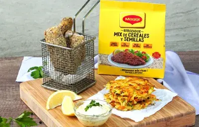 Milanesas de Pescado con rosti de vegetales