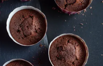 Souffle de chocolate y almendras