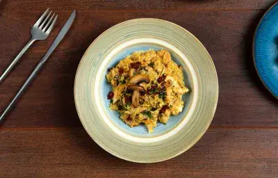 Risotto de quinoa y champiñones