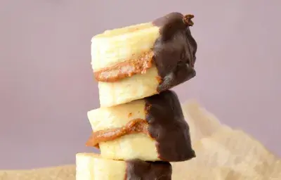 Bites de banana y chocolate