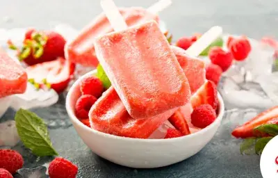 Helado de frutos rojos