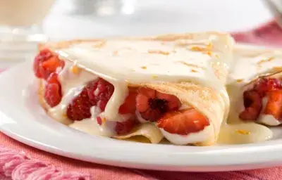 Creppes con Frutos Rojos