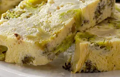 Budín cremoso de Brócoli y Coliflor