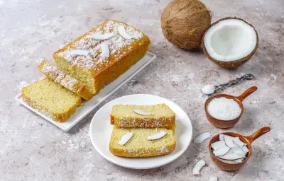 Torta de avena y coco