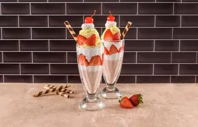 Copa de Fresas con Crema