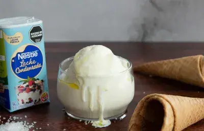 Helado de vainilla, Oliva y Sal