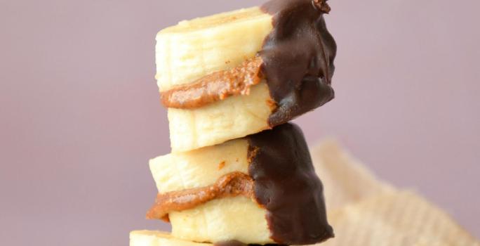 Bites de banana y chocolate