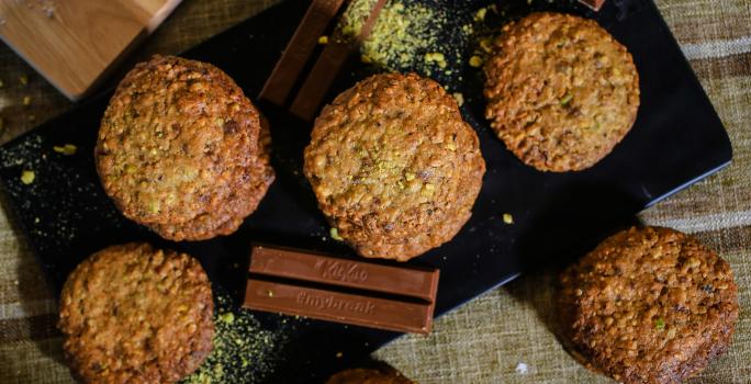 Galletas de Avena, Pistachos y KitKat®