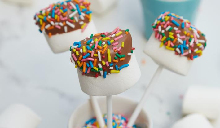 Cake pops de malvaviscos