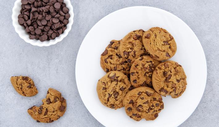 Galletas de coco y chocolate