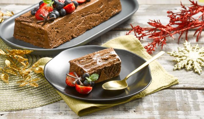 Terrina de cacao y galletas