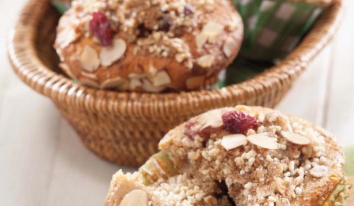 Muffins de manzana y arándanos