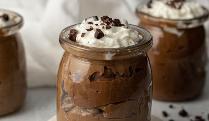 Mousse de chocolate con leche condensada