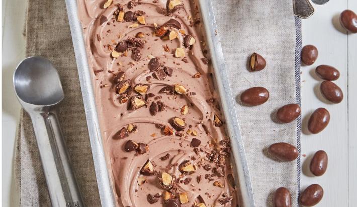 Helado de Cacao y Almendras