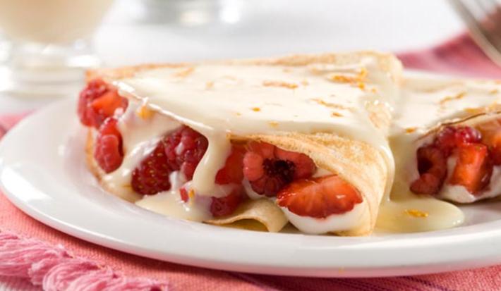 Creppes con Frutos Rojos