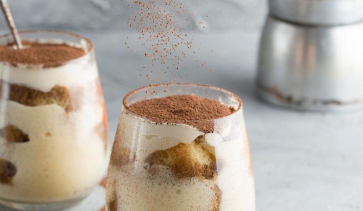 Tiramisú en vaso