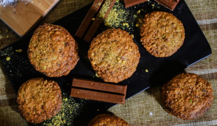 Galletas de Avena, Pistachos y KitKat®