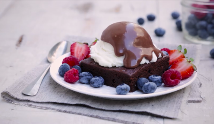 Brownies con Helado